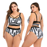 Women High Waist Bikinis set Swimsuit Plus size