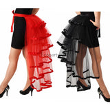 Women Punk Puffy Ruffle Tutu Bustle Skirts Sexy