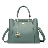 Women Soft Leather Handbags Luxury Designer 3 Layers