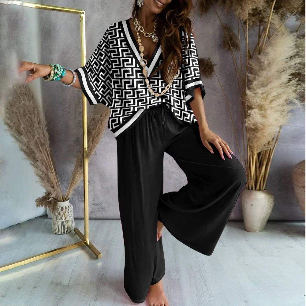 Women Tracksuit 2 Piece Set Long Sleeve Two Piece Set Sweatshirt Fashion print Top Casual Trousers Ladies Suit conjuntos calça