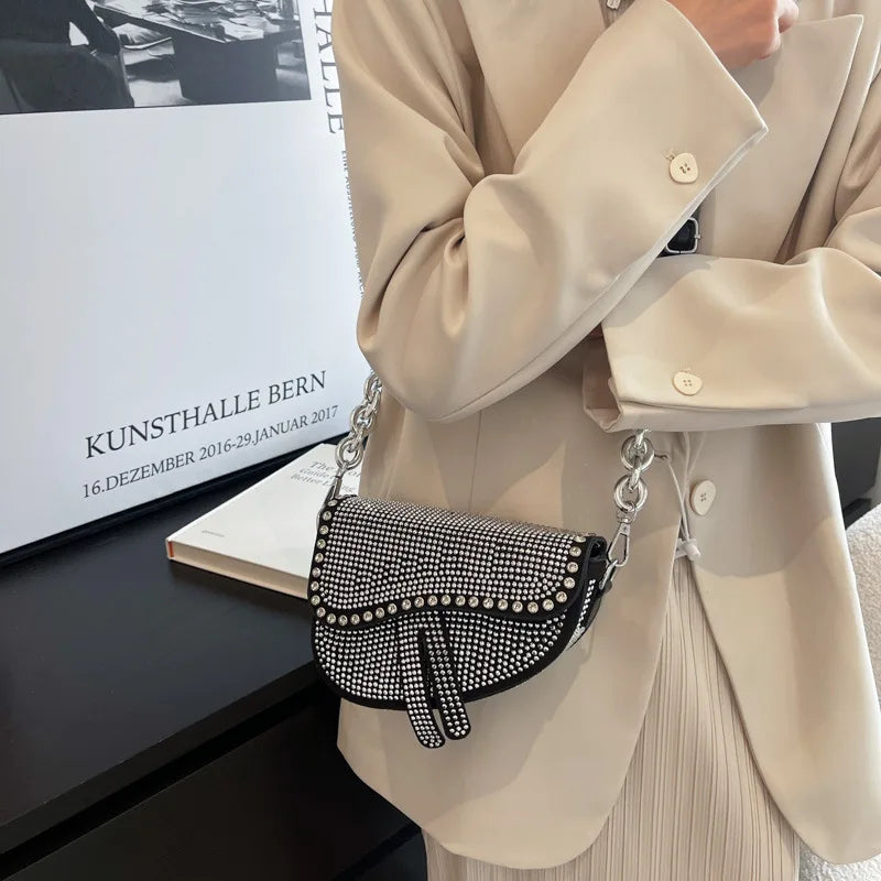 Women's Bag 2024 Trend High-Grade Thick Chain Bright