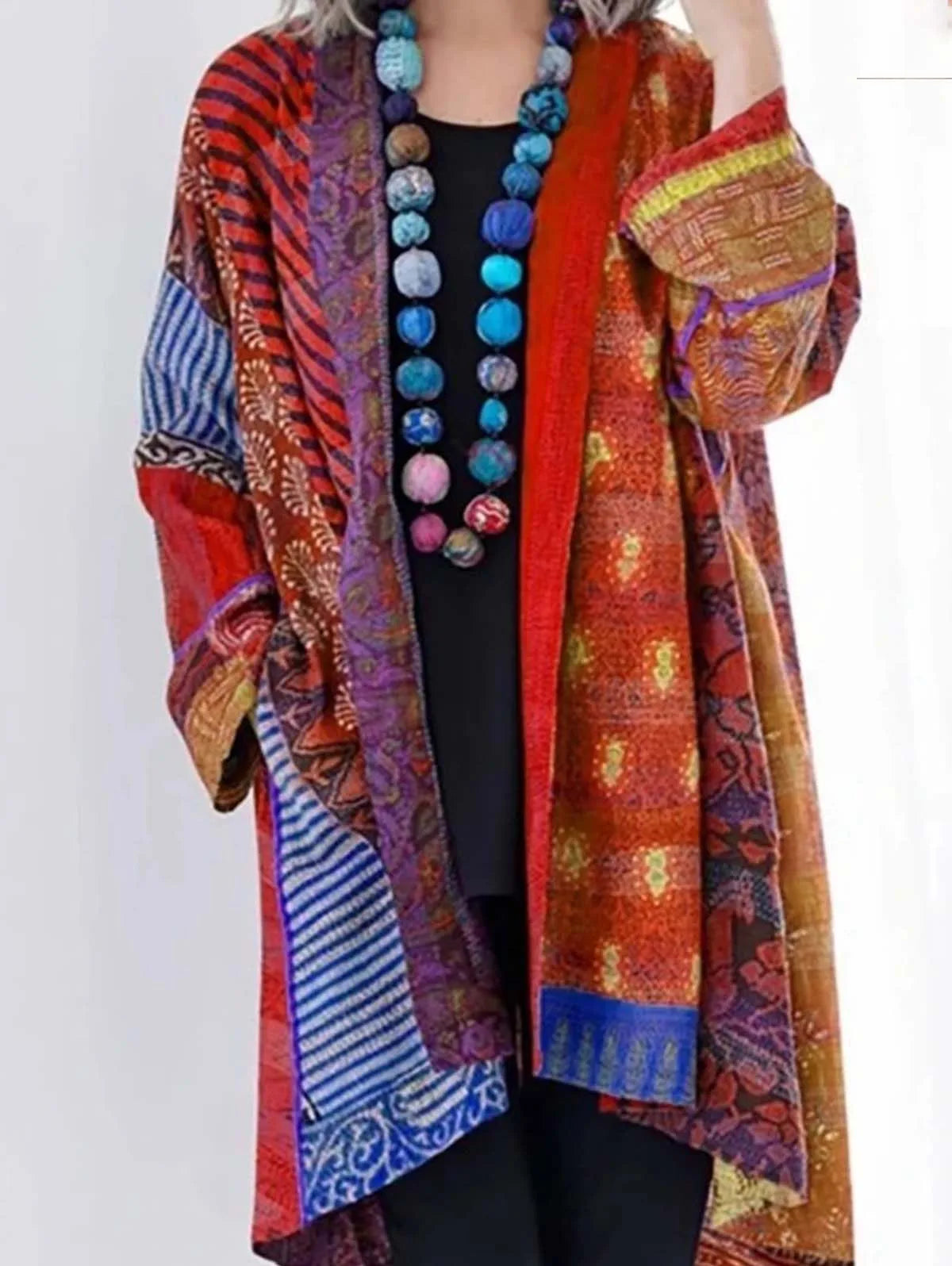 Women's Cardigans Pockets Sweater Vintage Casual Tribal Pattern