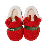 Women s Christmas Fuzzy Slippers Soft Comfy Antler
