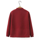 Womens Plus Size Zipper Jacket Autumn Casual Clothing