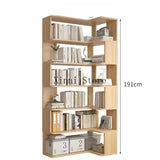 Wood Bookcase Magazine Rack Kitchen Corner White Shelf