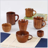 Wooden Big Belly Cups Japan Style Milk Water