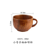 Wooden Big Belly Cups Japan Style Milk Water