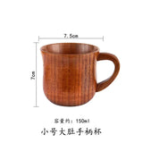 Wooden Big Belly Cups Japan Style Milk Water