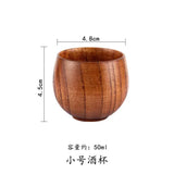 Wooden Big Belly Cups Japan Style Milk Water