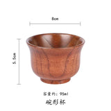 Wooden Big Belly Cups Japan Style Milk Water