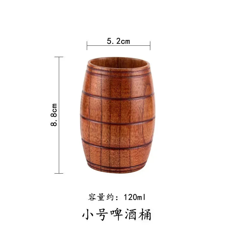 Wooden Big Belly Cups Japan Style Milk Water