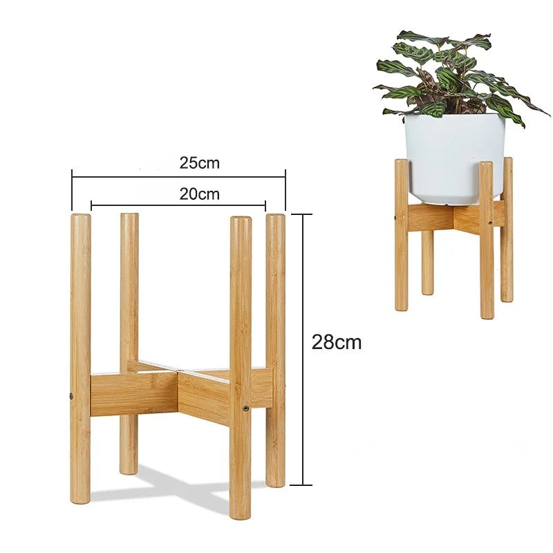 Wooden Cross Four-legged Flower Stand Strong Durable Free