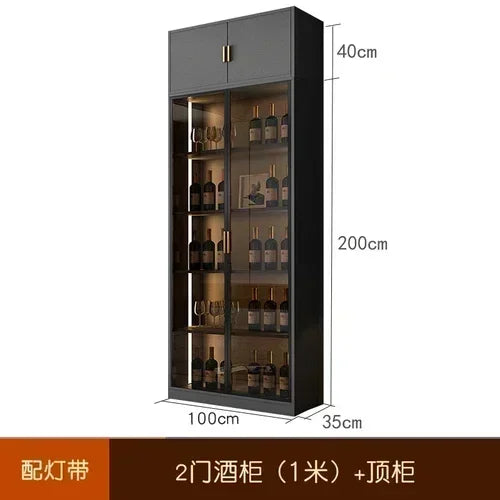 Wooden Display Wine Cabinets Kitchen Storage Living Room