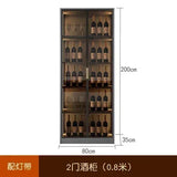 Wooden Display Wine Cabinets Kitchen Storage Living Room