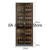 Wooden Display Wine Cabinets Kitchen Storage Living Room