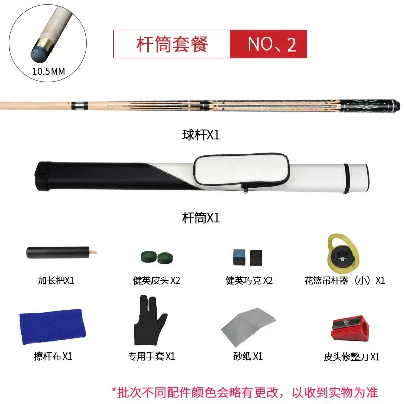 Wooden Pool Snooker Billiard Cue Case 34 Black