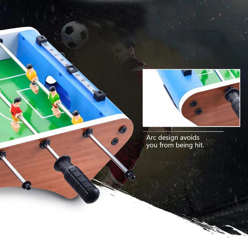 Wooden Soccer Game Table, Foosball Table Tabletop Game