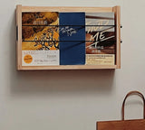 Wooden Wall Magazine Racks Shelves Storage Display Corner