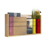 Wooden Wall Magazine Racks Shelves Storage Display Corner
