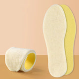 Wool Latex Insoles Men Women Winter Keep Heated