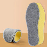 Wool Latex Insoles Men Women Winter Keep Heated