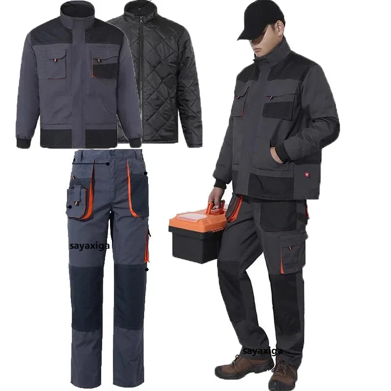 Working Clothes Uniforms Men Workwear Coat And Trousers