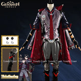 Wriothesley Cosplay Costume Genshin Impact Wig Game Ear