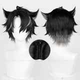 Wriothesley Cosplay Costume Genshin Impact Wig Game Ear