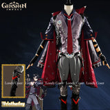 Wriothesley Cosplay Costume Genshin Impact Wig Game Ear