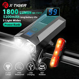 X-TIGER Bicycle Lights Waterproof USB Charging Bike Light