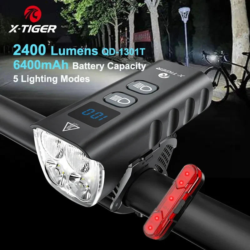 X-Tiger Bike Light Headlight Bicycle Lamp With Power