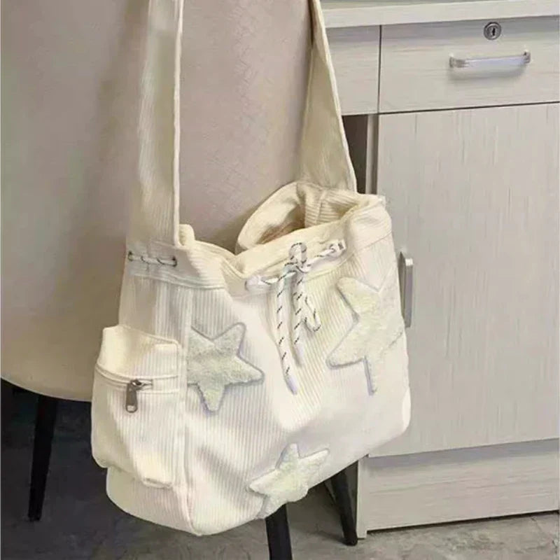 Y2k Aesthetic Streetwear Star Underarm Bag Fashion Korean