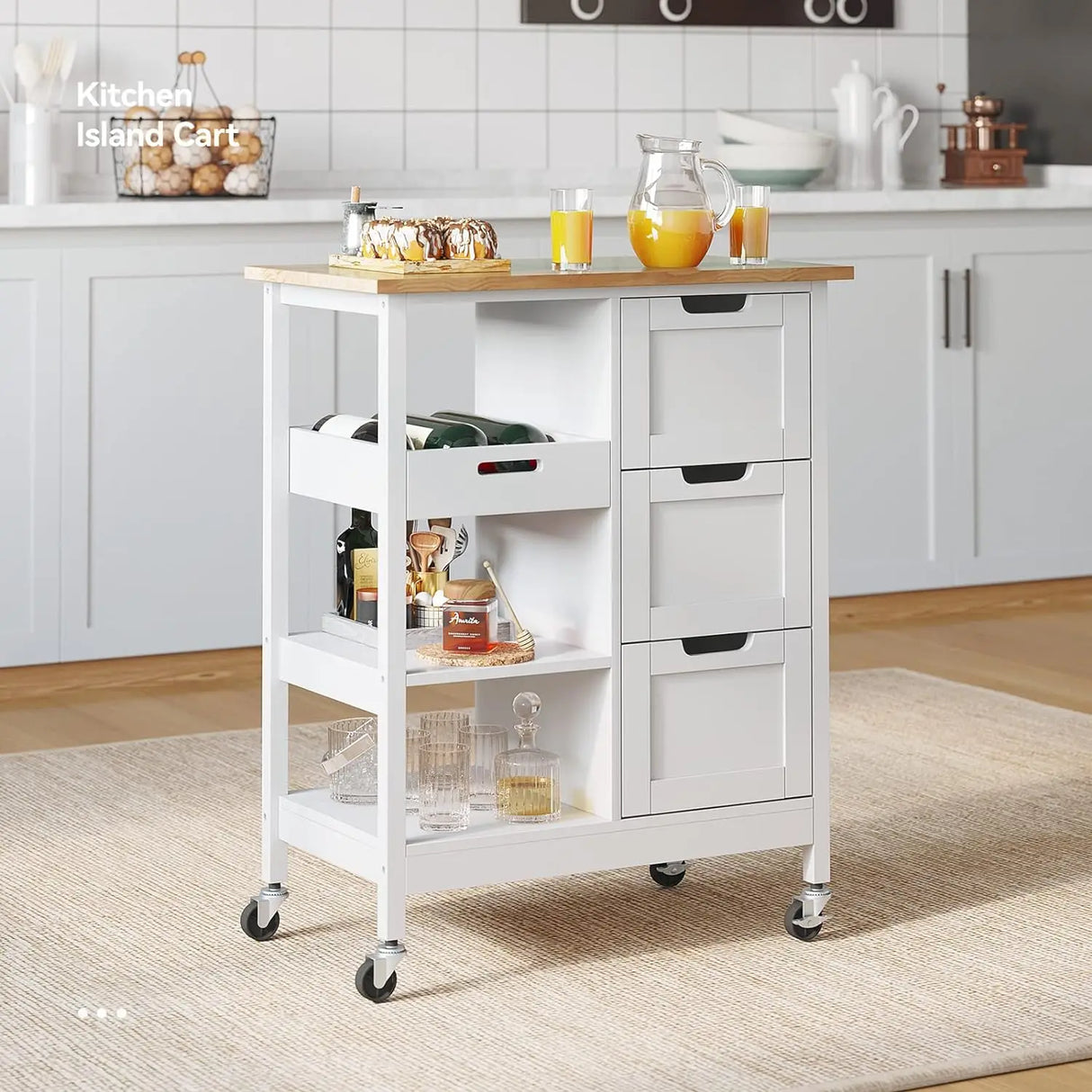 YITAHOME Kitchen Island with Storage, Kitchen Cart