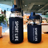 YOMDID Creative Water Bottle Glass Drink Bottles For