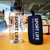 YOMDID Creative Water Bottle Glass Drink Bottles For