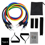 YOUGLE 11pcs /set Resistance Bands Set Latex Tubes