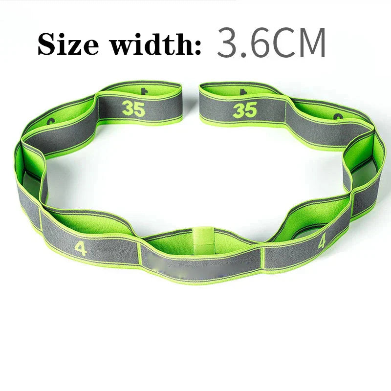 Yoga Pull Strap Belt Polyester Latex Elastic Latin