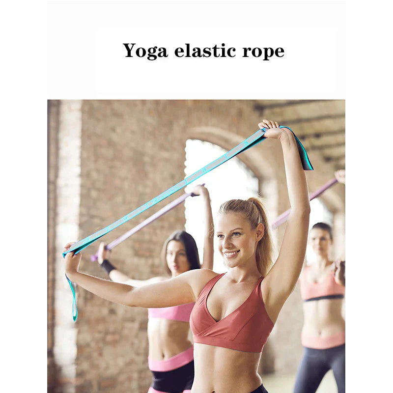 Yoga Pull Strap Belt Polyester Latex Elastic Latin