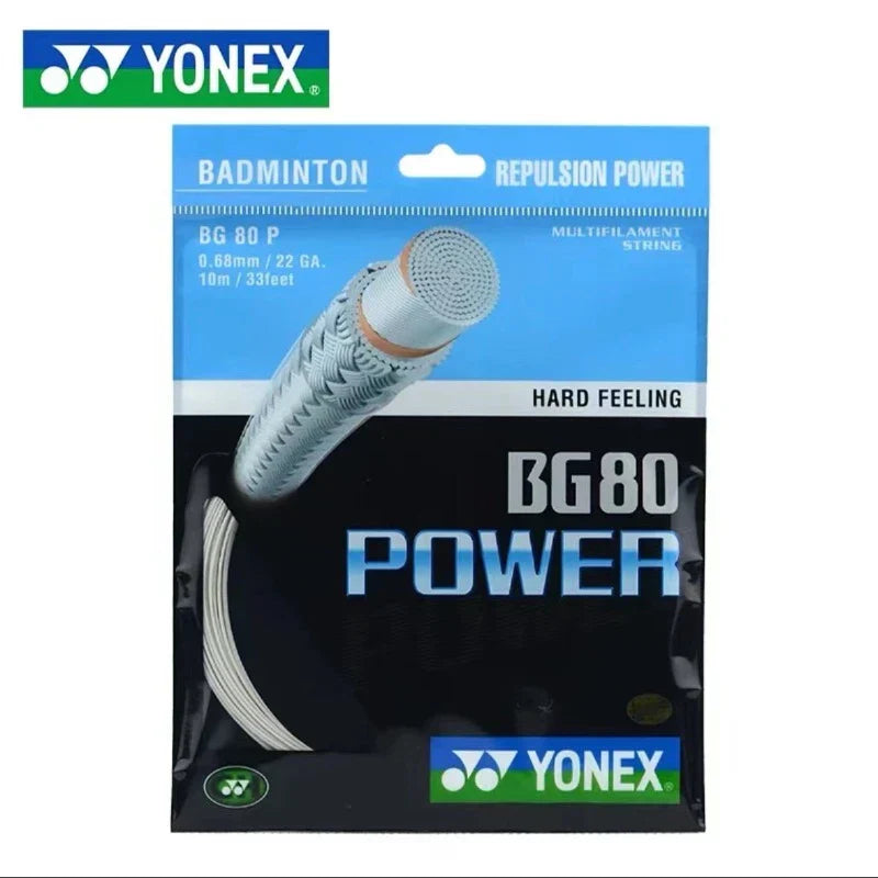 Yonex Badminton Racket Strap String BG80 POWER (0.68mm)