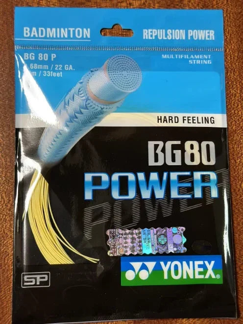 Yonex Badminton Racket Strap String BG80 POWER (0.68mm)