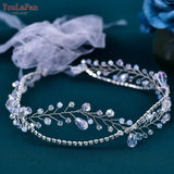 YouLaPan SH93 Clear Crystal Bridal Belts Thin Bridal