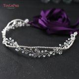 YouLaPan SH93 Clear Crystal Bridal Belts Thin Bridal