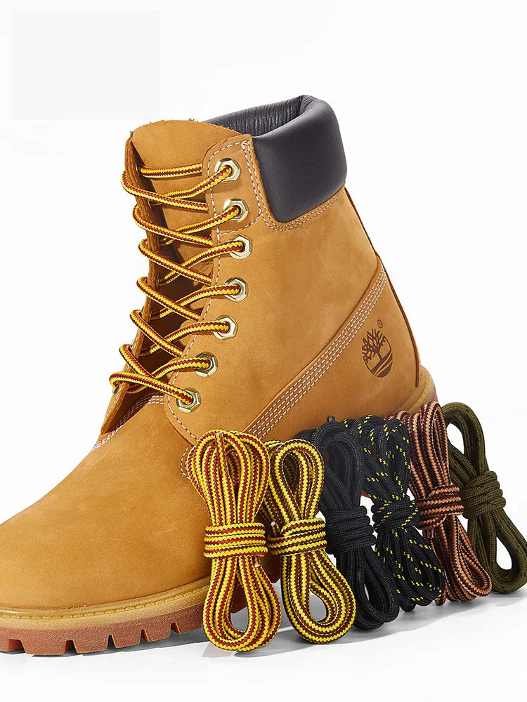 ZHENTOR [2 Pairs] Round Boot Shoe Laces Heavy