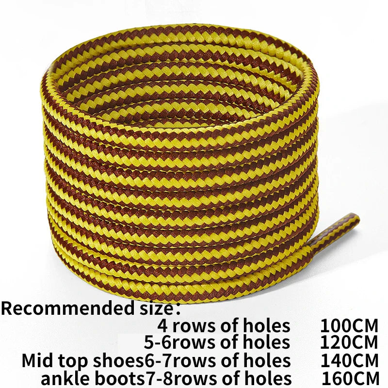 ZHENTOR [2 Pairs] Round Boot Shoe Laces Heavy