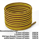 ZHENTOR [2 Pairs] Round Boot Shoe Laces Heavy