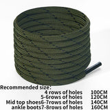 ZHENTOR [2 Pairs] Round Boot Shoe Laces Heavy