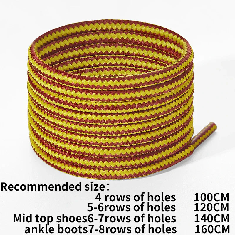 ZHENTOR [2 Pairs] Round Boot Shoe Laces Heavy