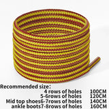 ZHENTOR [2 Pairs] Round Boot Shoe Laces Heavy