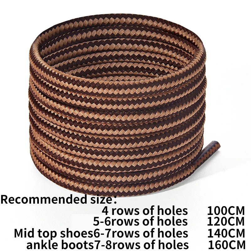 ZHENTOR [2 Pairs] Round Boot Shoe Laces Heavy