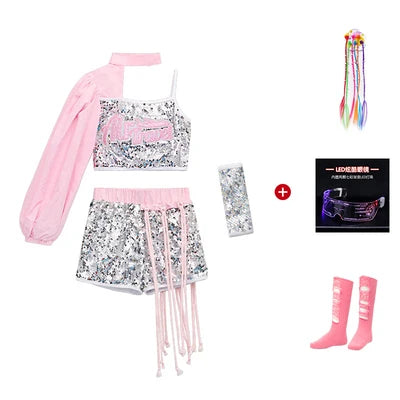 ZZL Jazz Dance Hip-hop Costume Urban Dance Girl